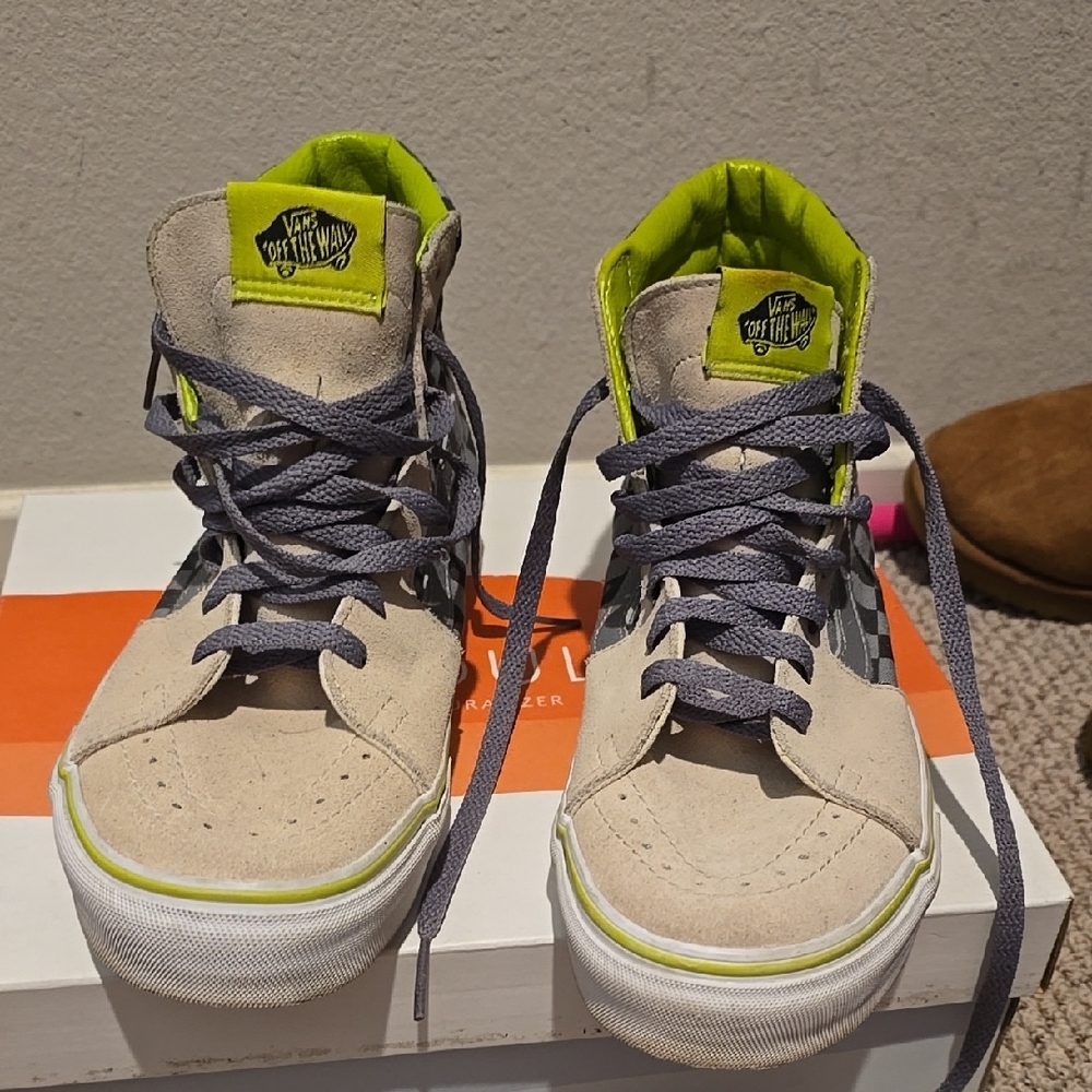 Vans High-Top Sneakers - Gray and Green